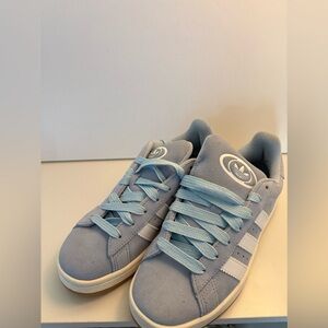 NEW NEVER WORN Adidas Sky Blue and White Casual Sneakers CAMPUS